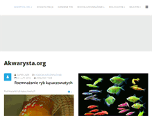 Tablet Screenshot of akwarysta.org